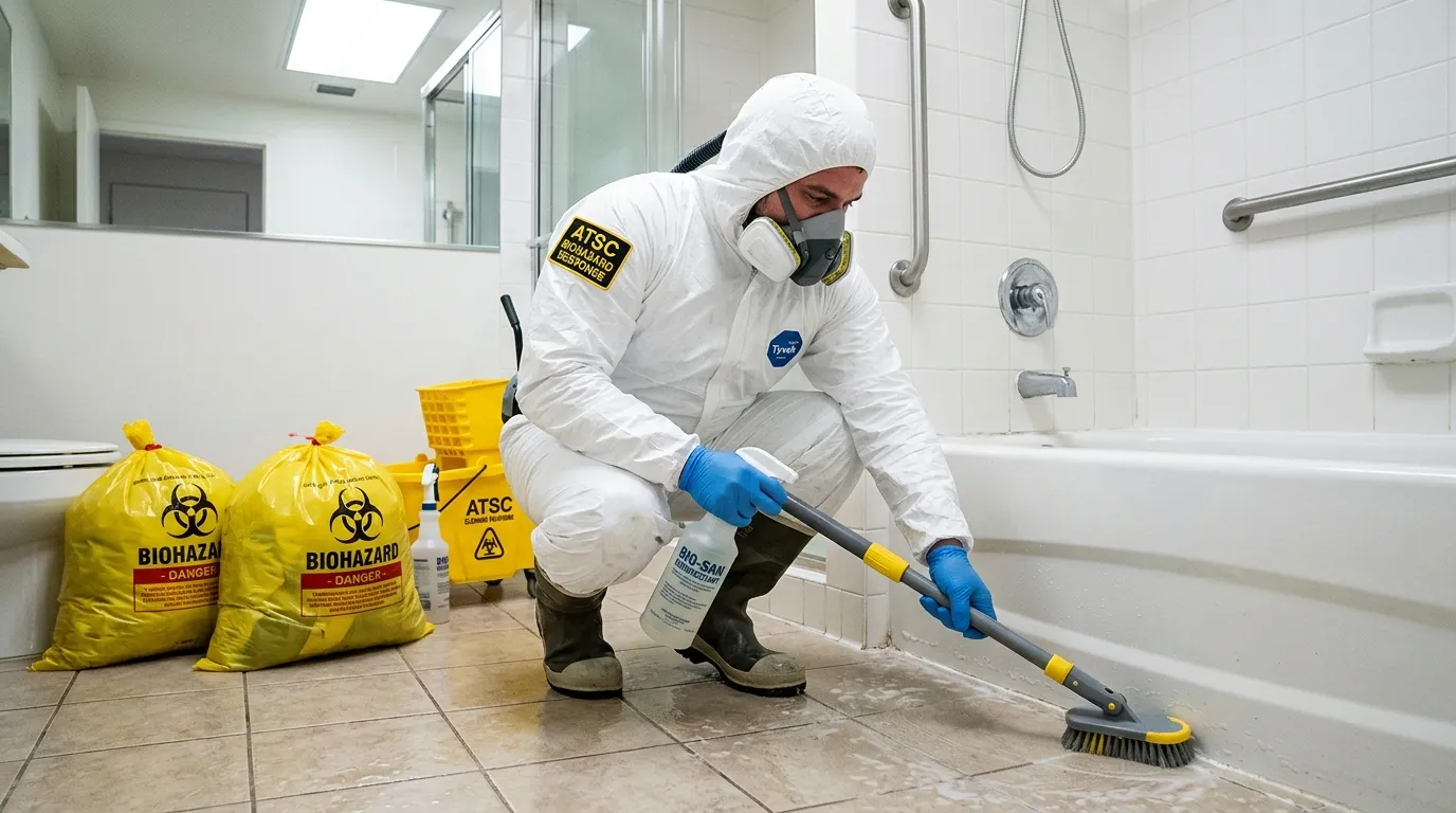 Decontamination equipment deployed for Blood Cleanup in Paschall